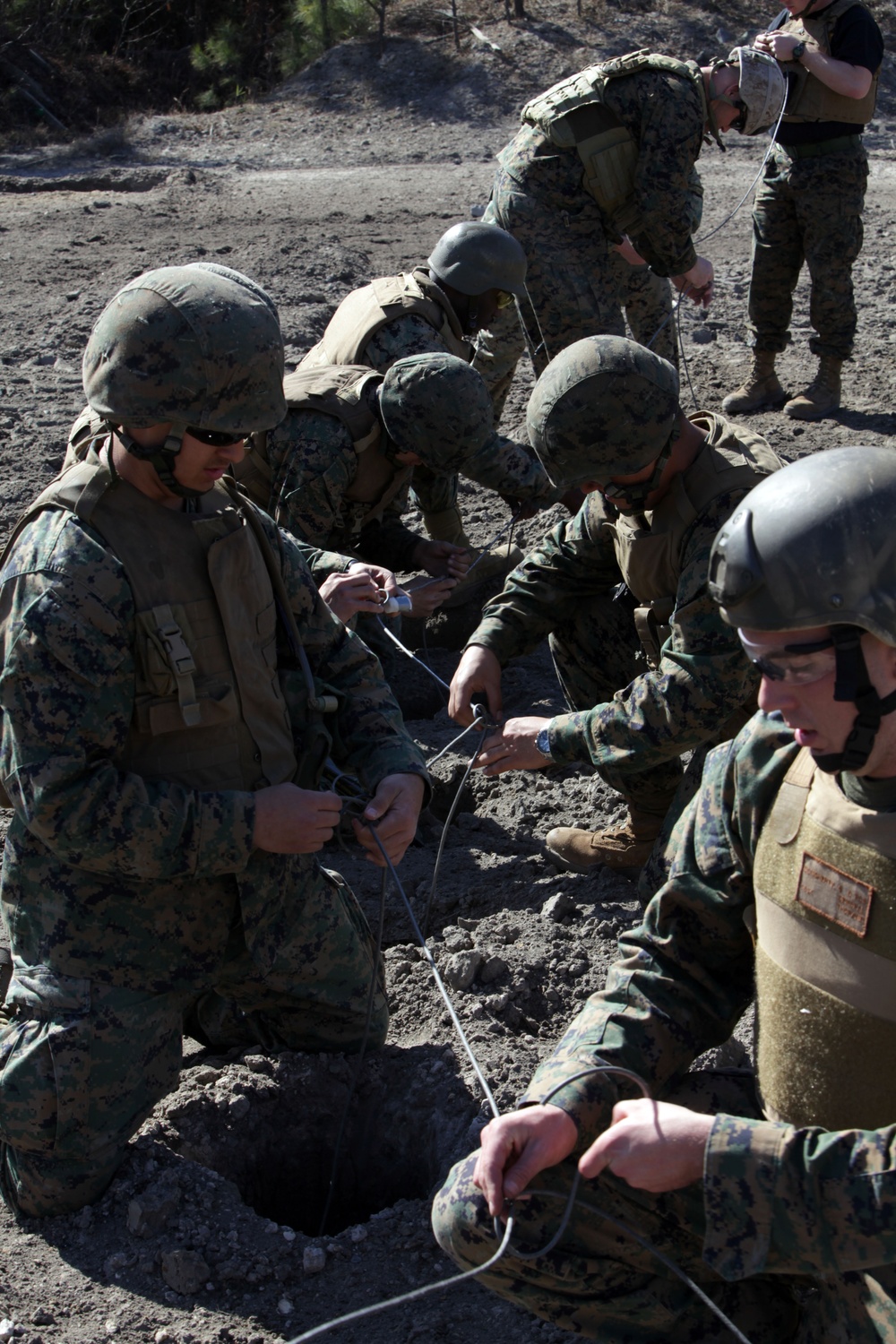 Improvised demolitions training