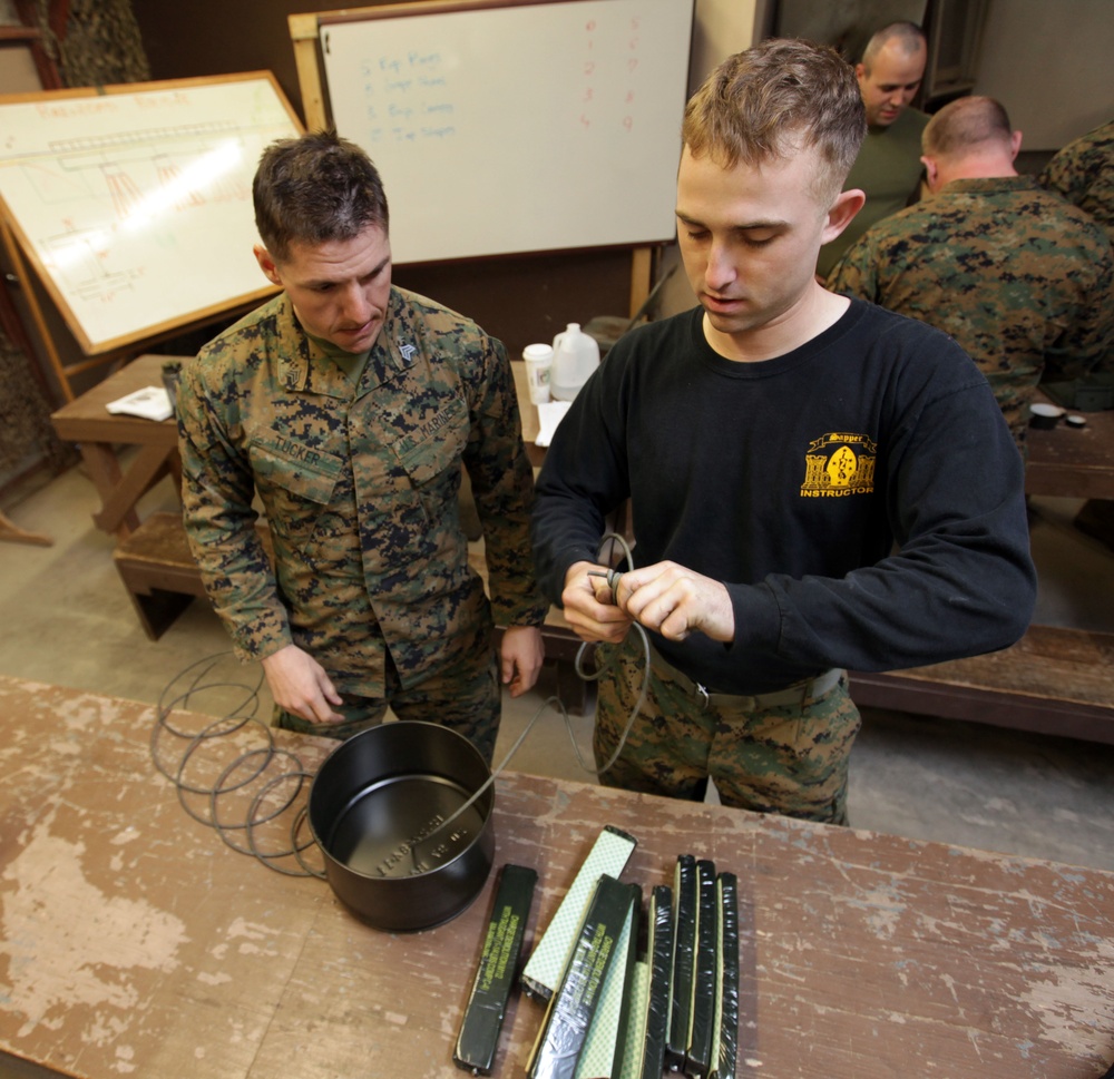 Improvised demolitions training