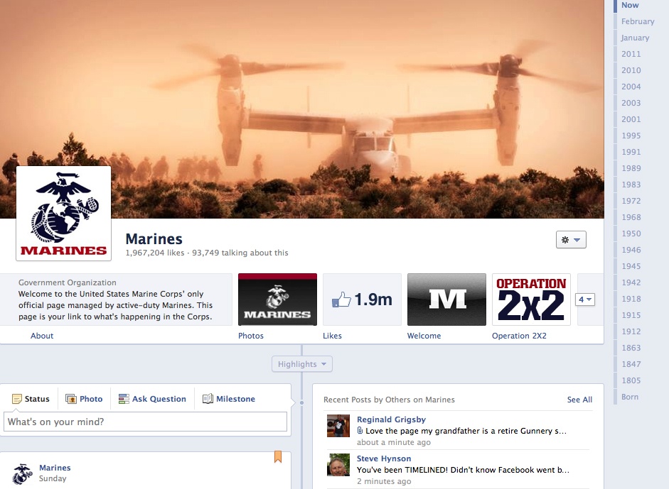 Marine Facebook Pages