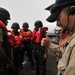 Obangame Express 2012: Boarding team from the Gabon navy and Sao Tome and Principe coast guard train aboard USS Simpson