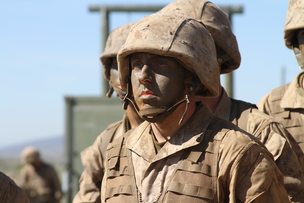 Company M recruit becomes Marine - at last