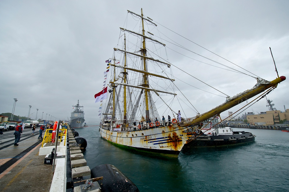 Indonesian navy tall ship visits Joint Base Pearl Harbor-Hickam