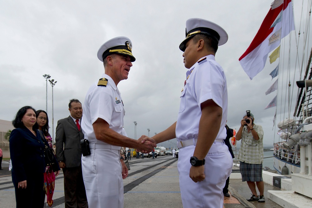 Indonesian navy tall ship visits Joint Base Pearl Harbor-Hickam