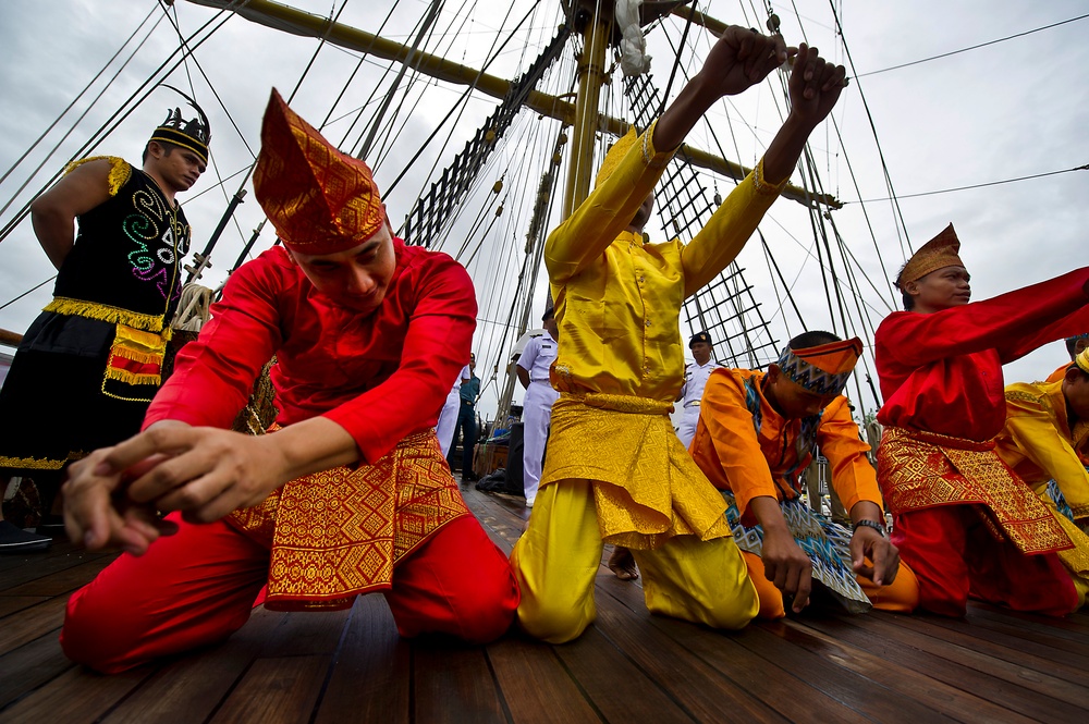 Indonesian navy tall ship visits Joint Base Pearl Harbor-Hickam