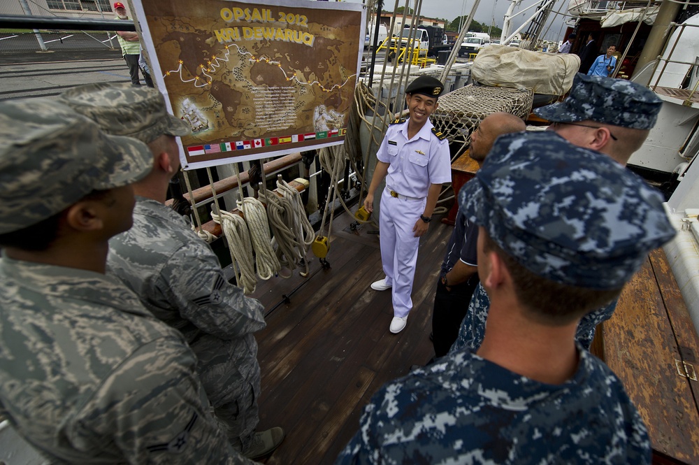 Indonesian navy tall ship visits Joint Base Pearl Harbor-Hickam