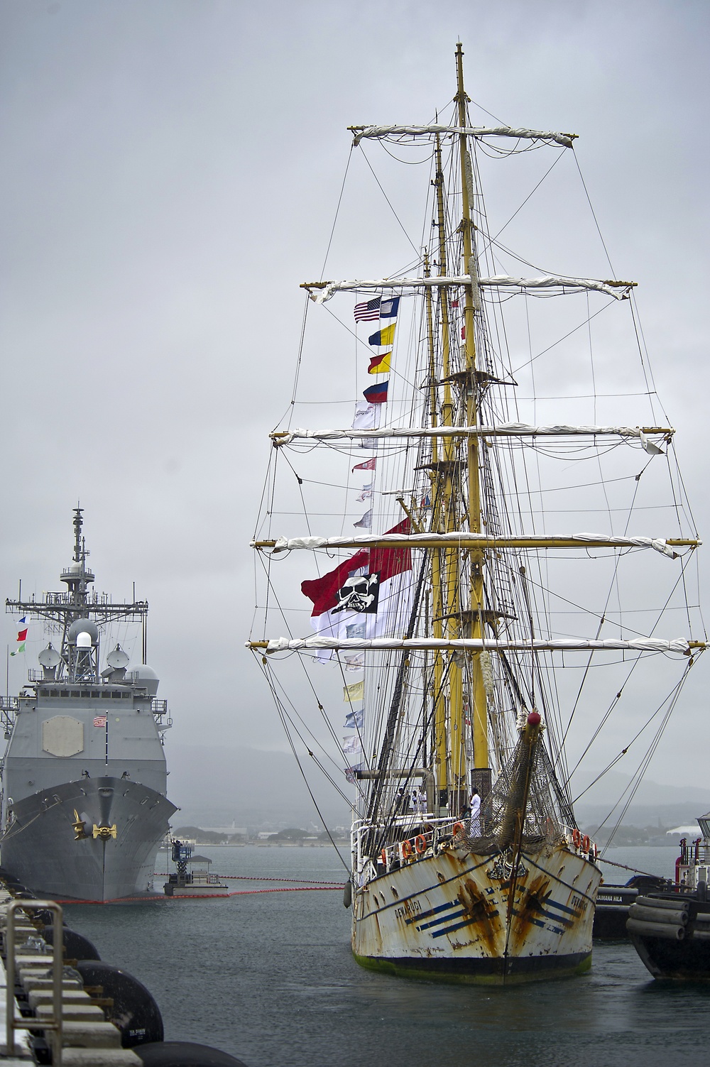 Indonesian navy tall ship visits Joint Base Pearl Harbor-Hickam