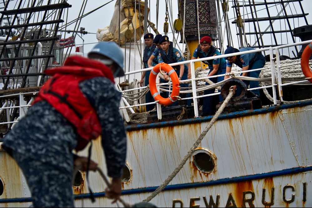 Indonesian navy tall ship visits Joint Base Pearl Harbor-Hickam