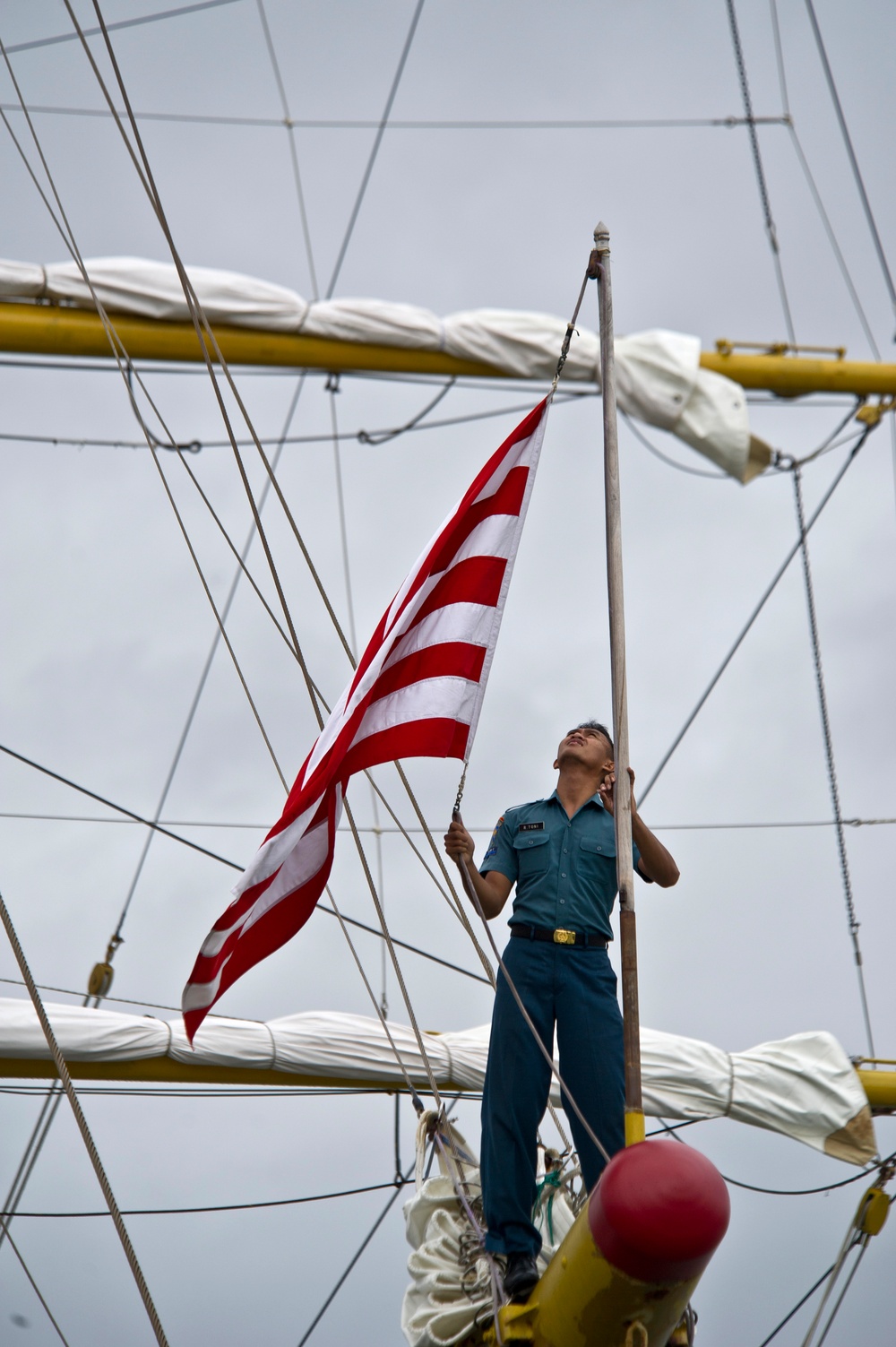 Indonesian navy tall ship visits Joint Base Pearl Harbor-Hickam