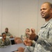 Senior Quartermaster NCO speaks to Sustainment Soldiers