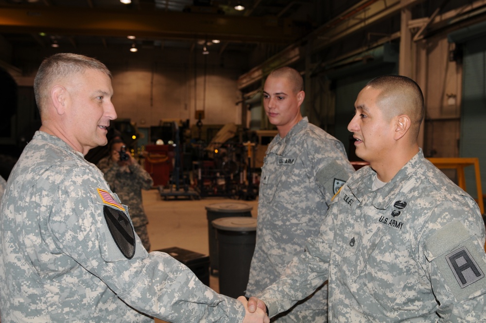 Sergeant Major of the Army checks on quality of life at aging Camp Roberts