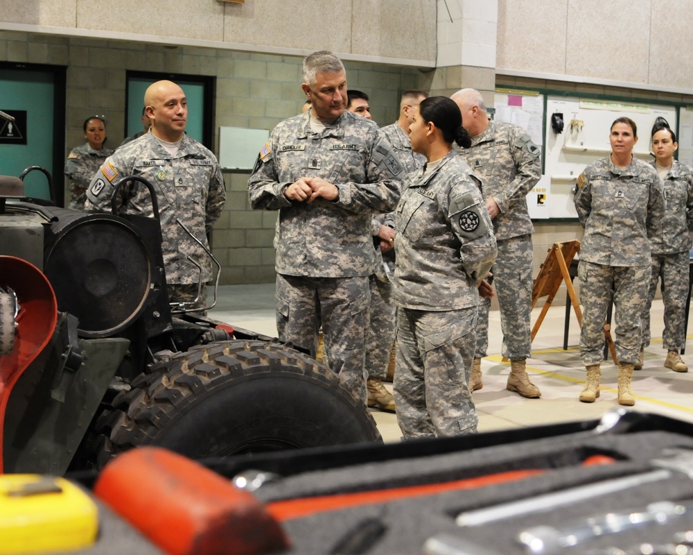 Sergeant Major of the Army checks on quality of life at aging Camp Roberts