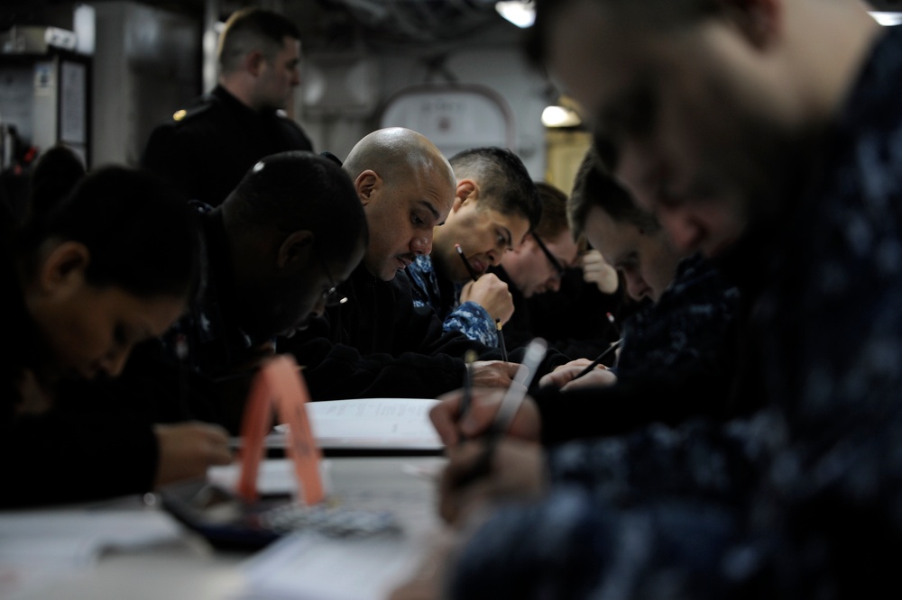 USS Nimitz Navy-wide advancement exam