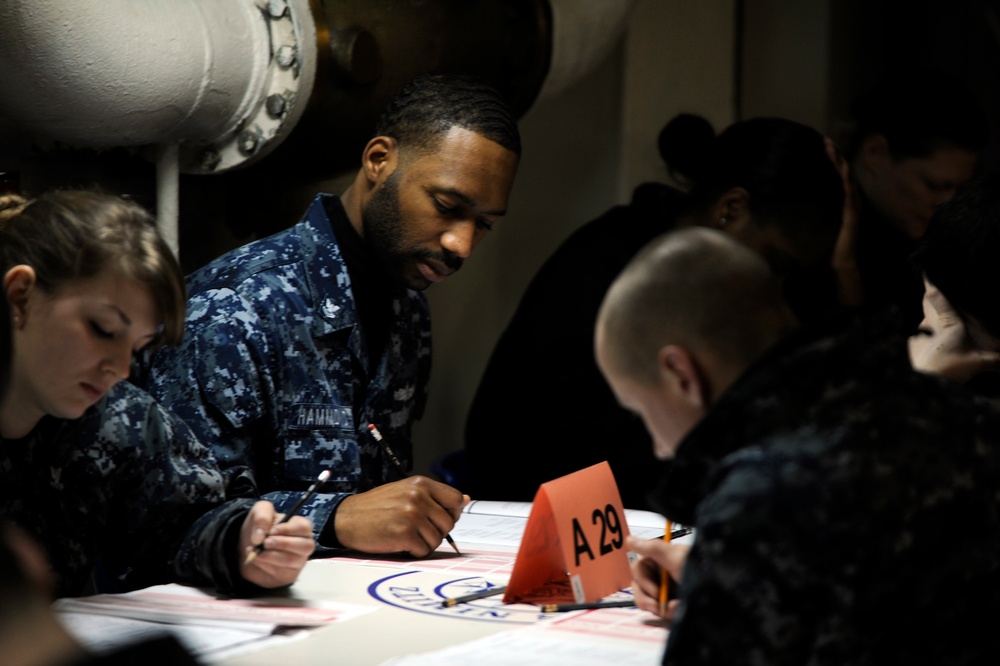 USS Nimitz Navy-wide advancement exam