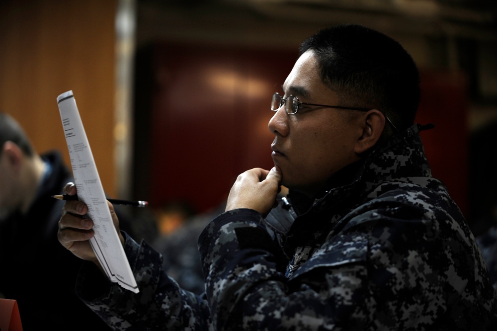 USS Nimitz Navy-wide advancement exam