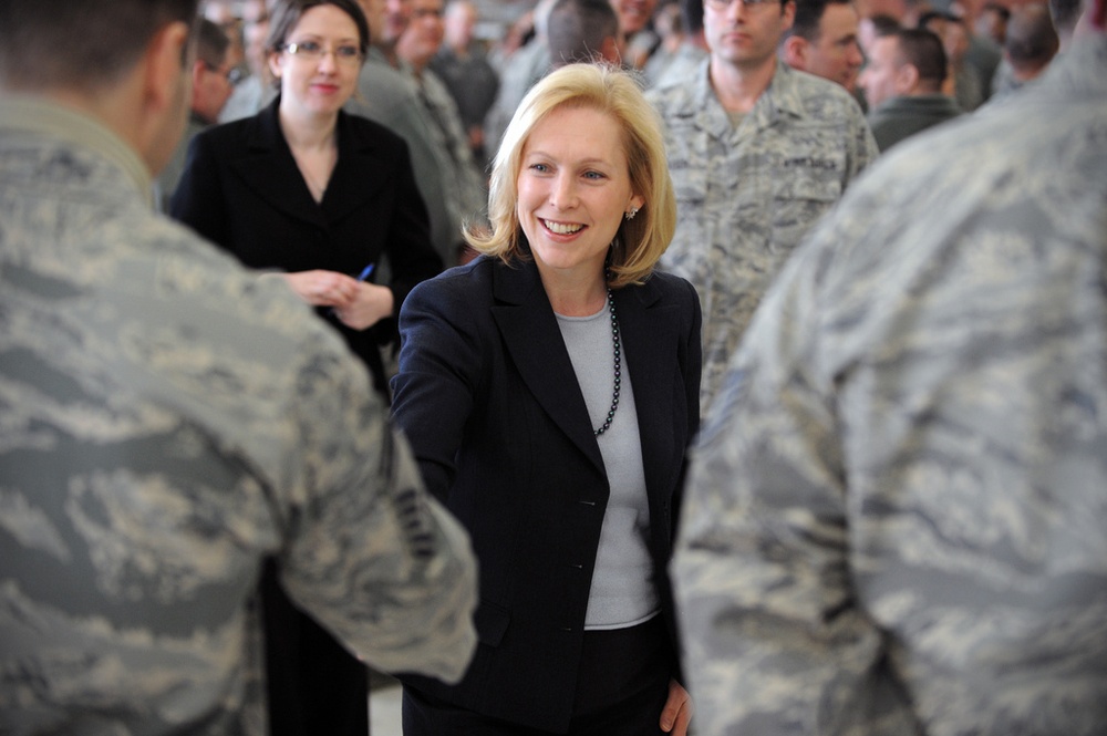 Sen. Gillibrand, Rep. Bishop and Holly Petraeus Visit FS Gabreski Air National Guard Base