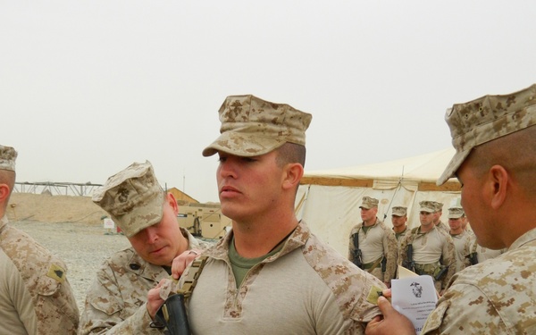 Florida Marine receives combat meritorious promotion