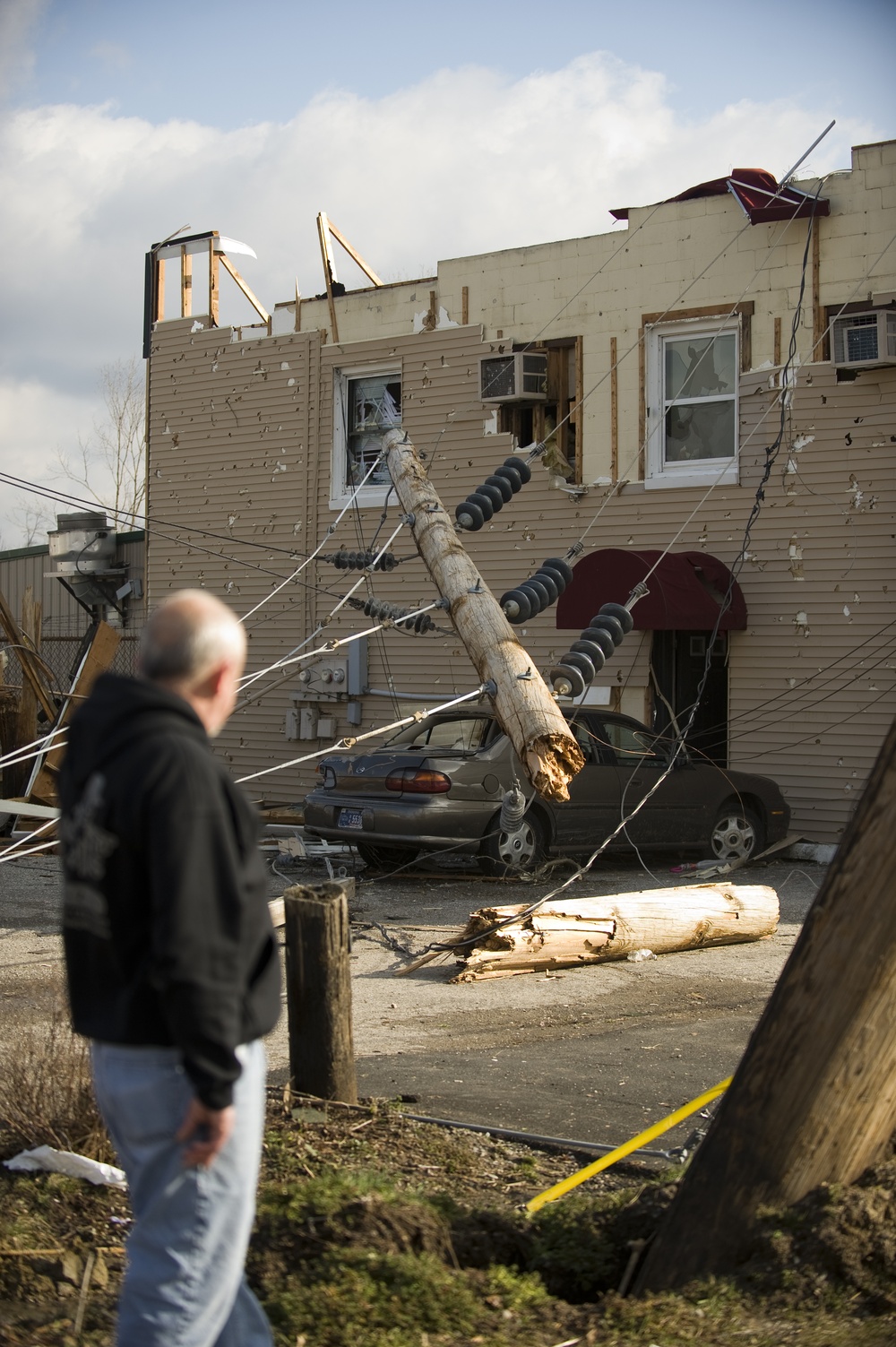 Indiana Governor, National Guard respond to tornado destruction