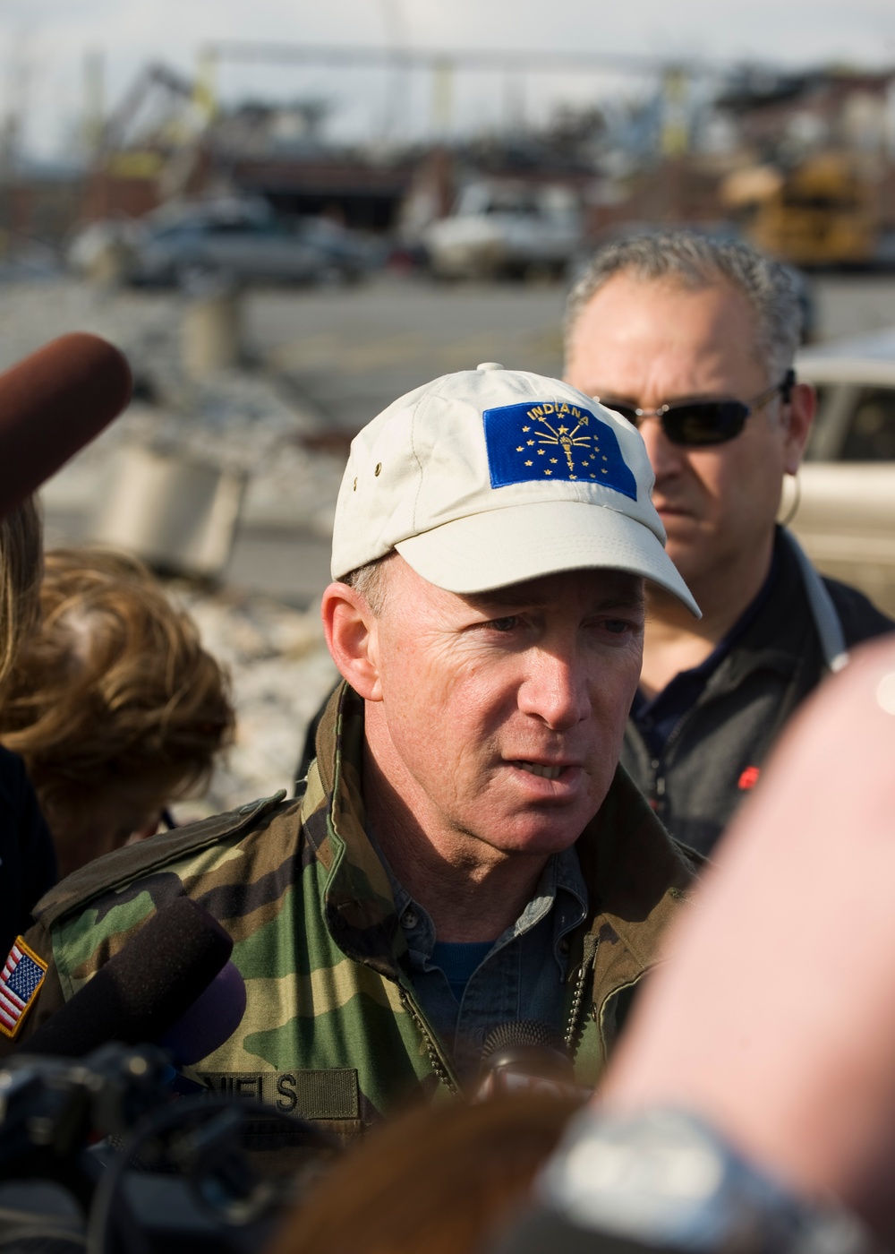 Indiana Governor, National Guard respond to tornado destruction
