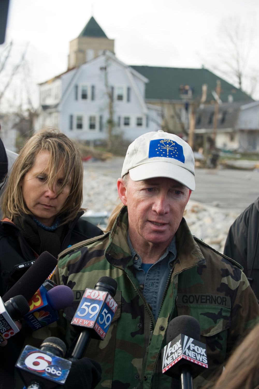 Indiana Governor, National Guard respond to tornado destruction