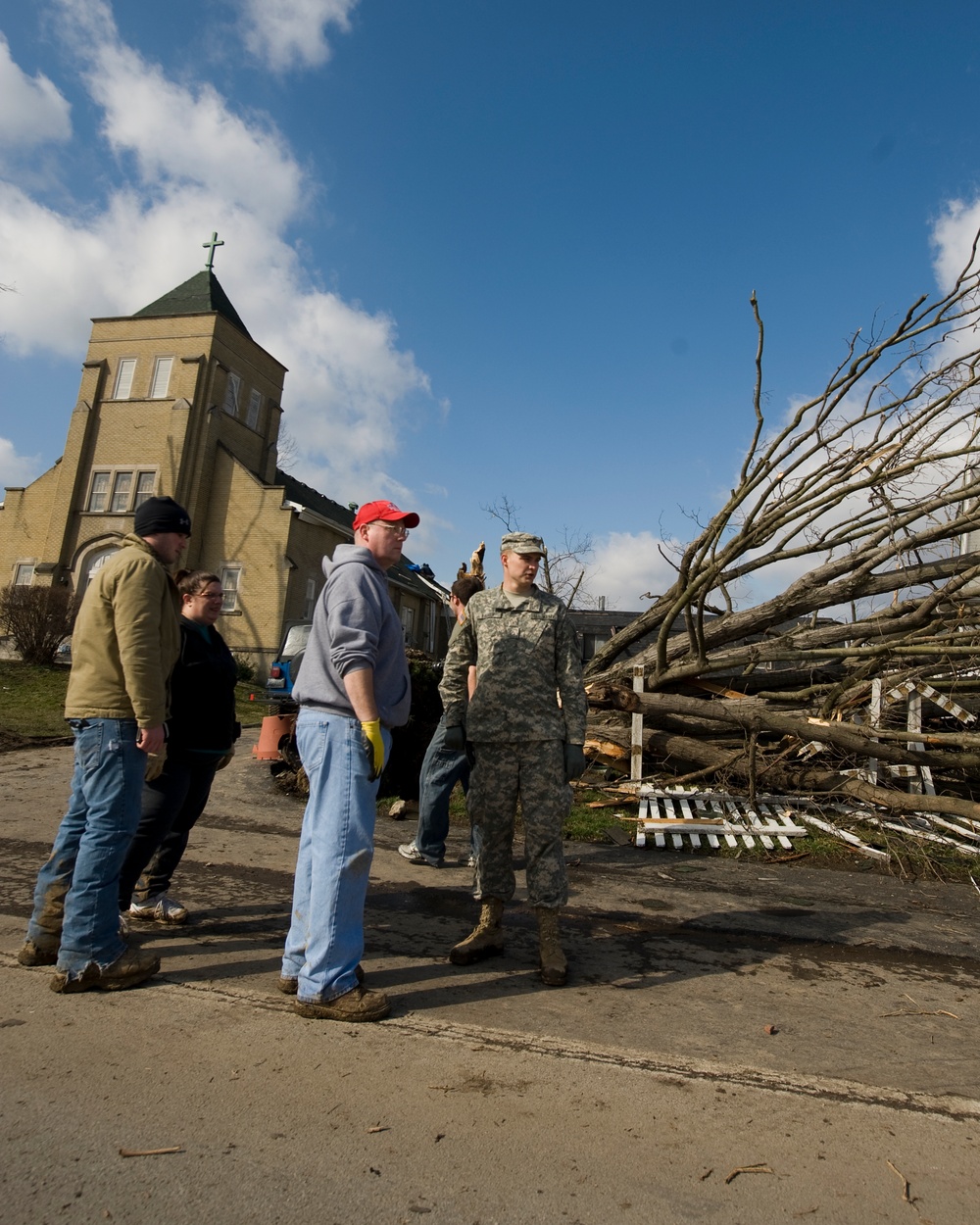 Indiana Governor, National Guard respond to tornado destruction
