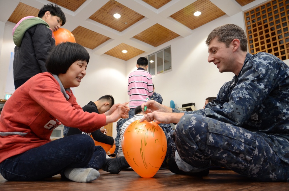 US sailors keep tradition of goodwill alive at Aikwangwon orphanage