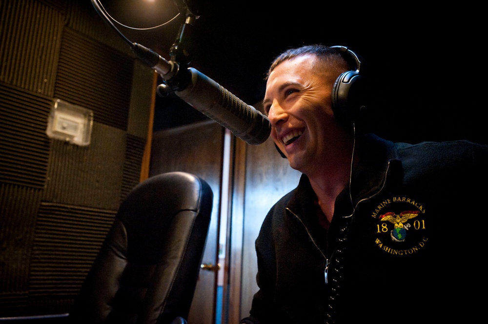Morning radio show visit
