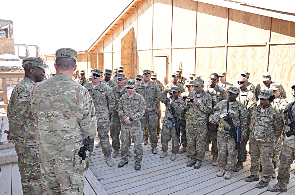 Three up and three down: Valdosta, Ga. native pins on master sergeant