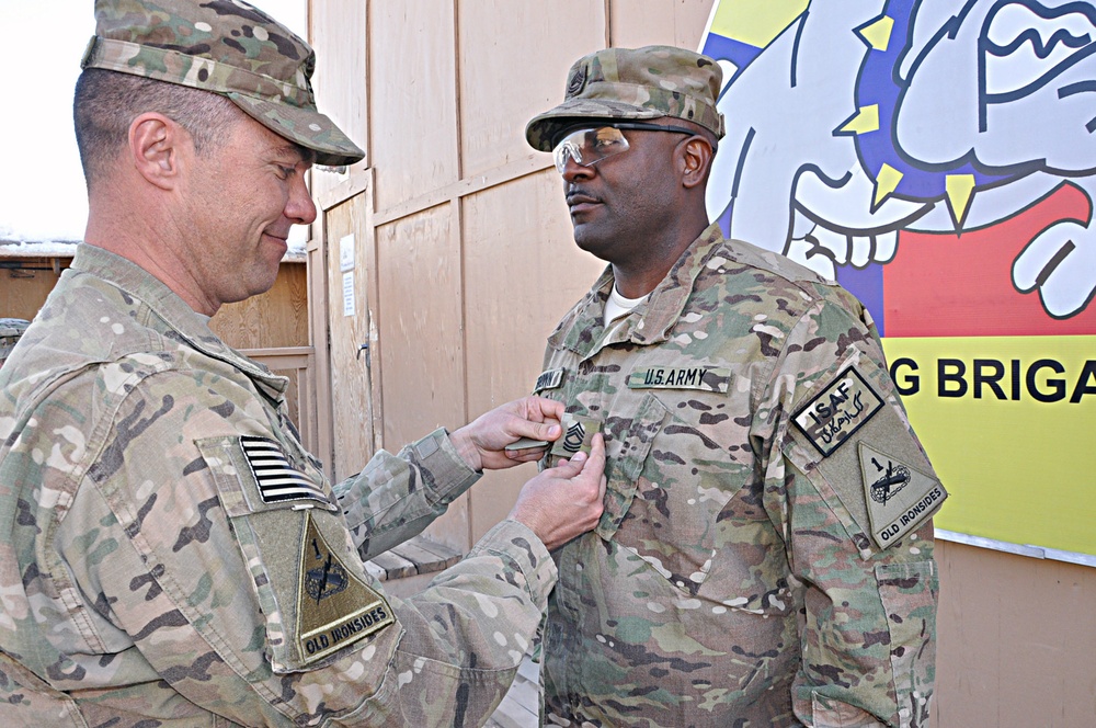 Three up and three down: Valdosta, Ga. native pins on master sergeant