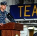 Change of command ceremony aboard USS Makin Island