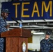 Change of command ceremony aboard USS Makin Island