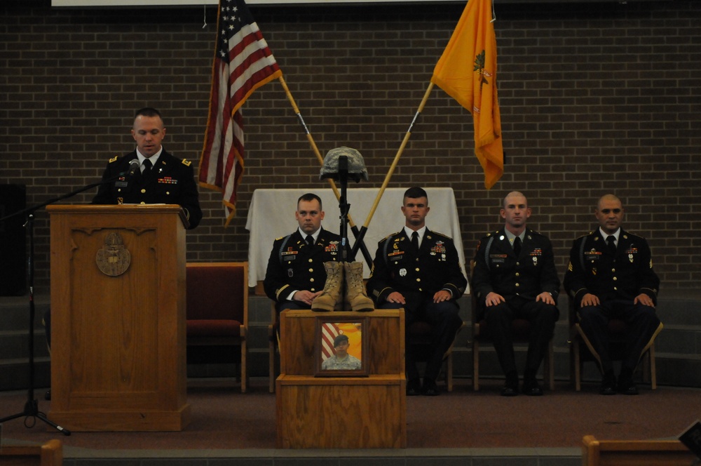 ‘Mustang’ troops remember fellow soldier