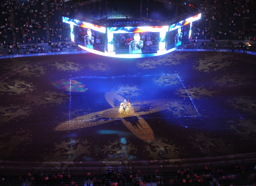 Armed Forces honored at Houston livestock show; ‘Black Jack’ soldiers enjoy rodeo festivities