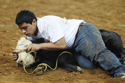 Armed Forces honored at Houston livestock show; ‘Black Jack’ soldiers enjoy rodeo festivities
