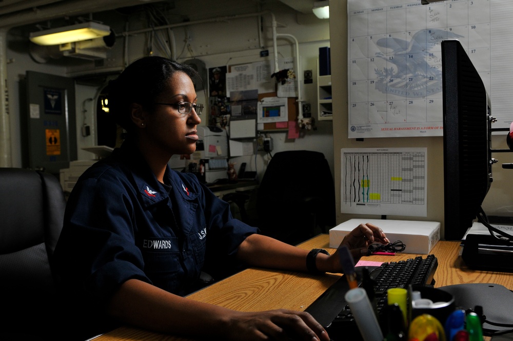 USS Carl Vinson action