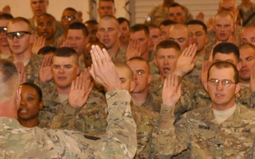 Rugged soldiers renew commitment to service