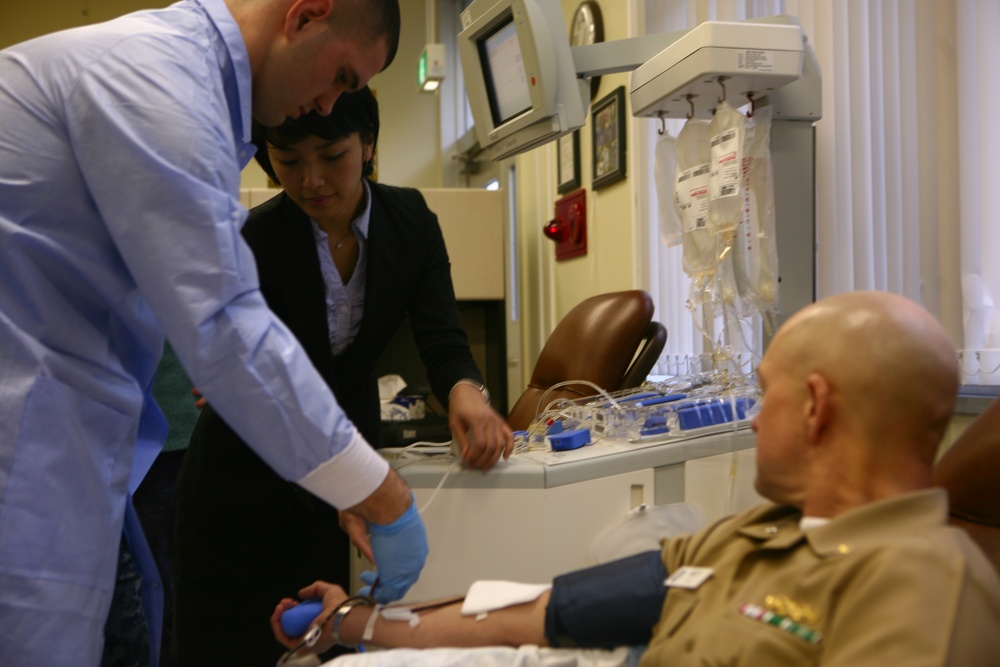 US Naval Hospital Okinawa prepares for platelet donations