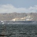 USS Nimitz departs