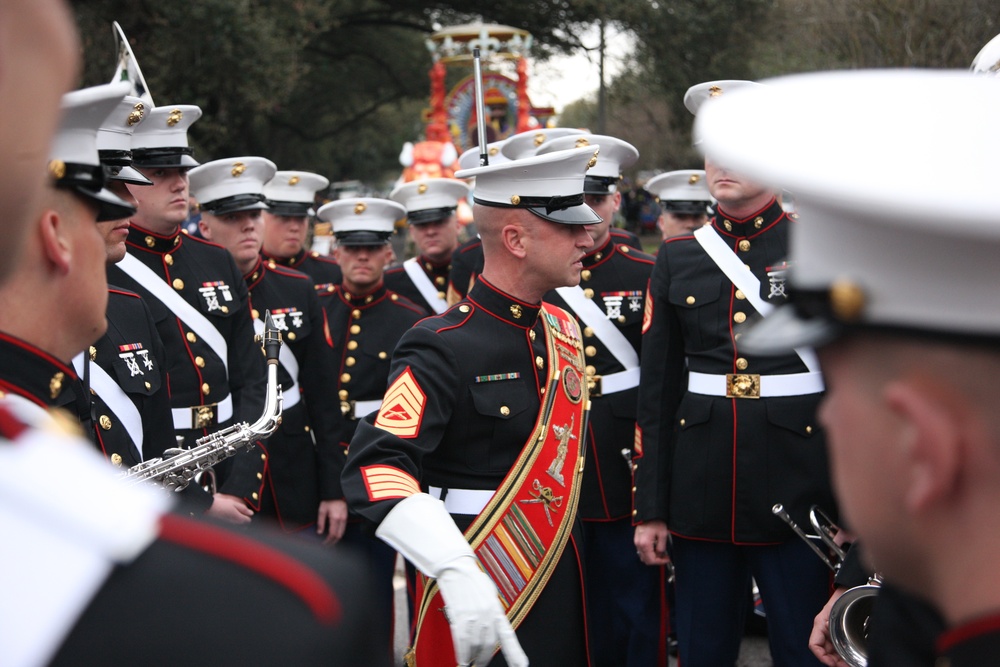 Parris Island Marine Band at Mardi Gras