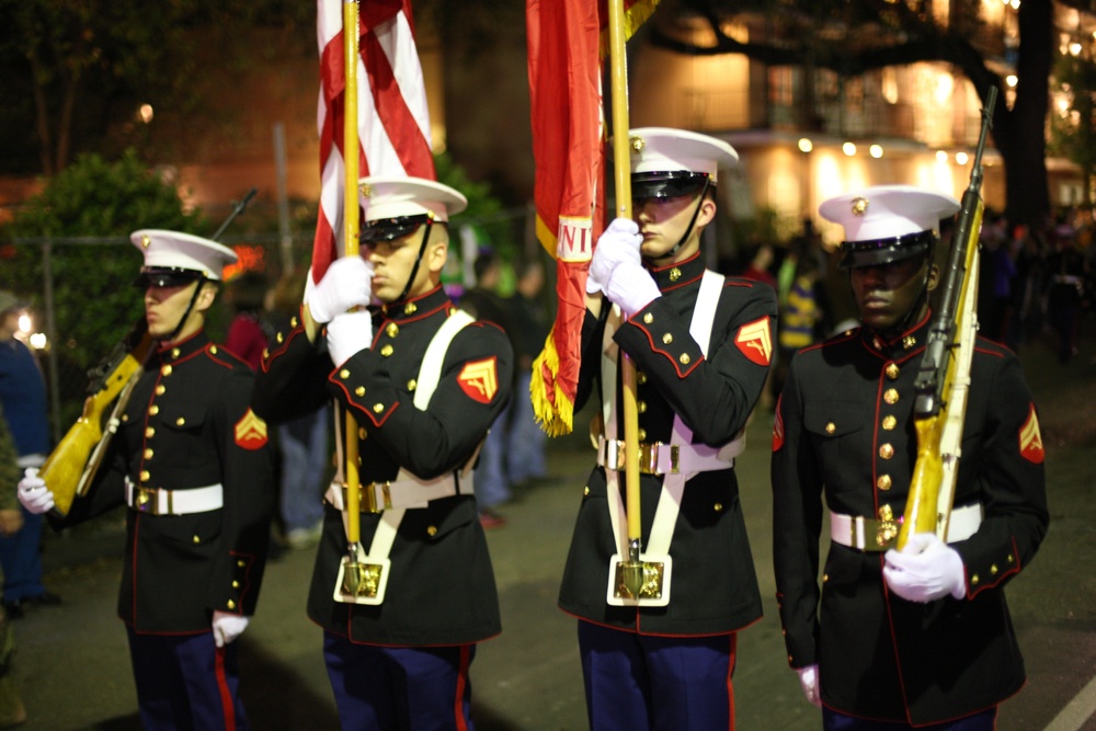 Parris Island Marine Band at Mardi Gras