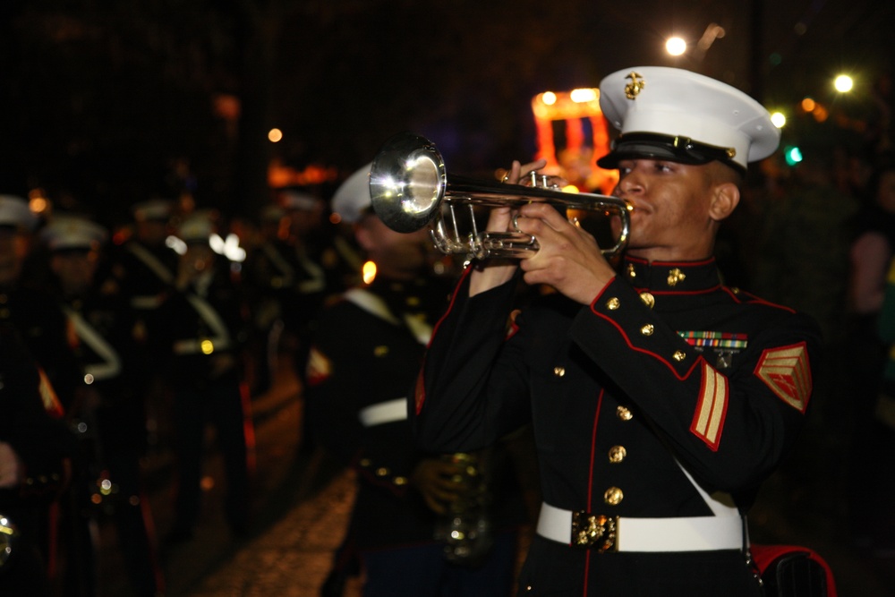 Parris Island Marine Band at Mardi Gras