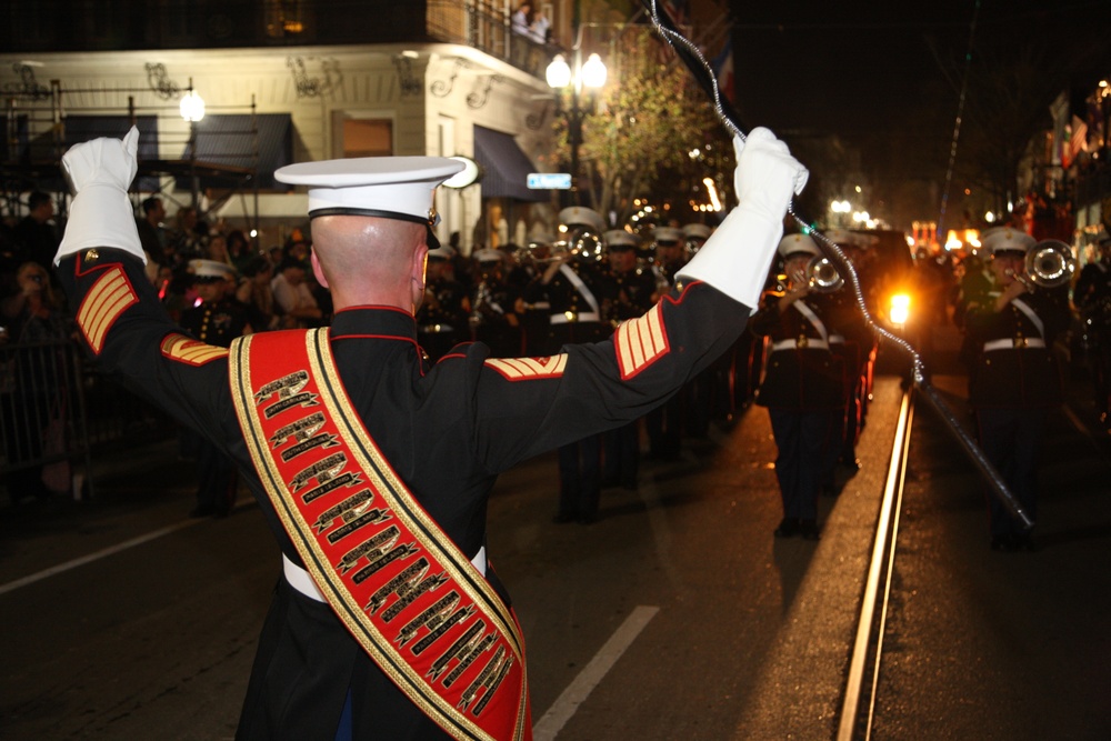 Parris Island Marine Band at Mardi Gras