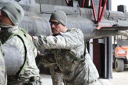 Maintenance crews take care of aircraft and each other