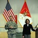 Raymond F. Chandler III and wife, Jeanne Chandler, take and answer questions during a Town Hall meeting