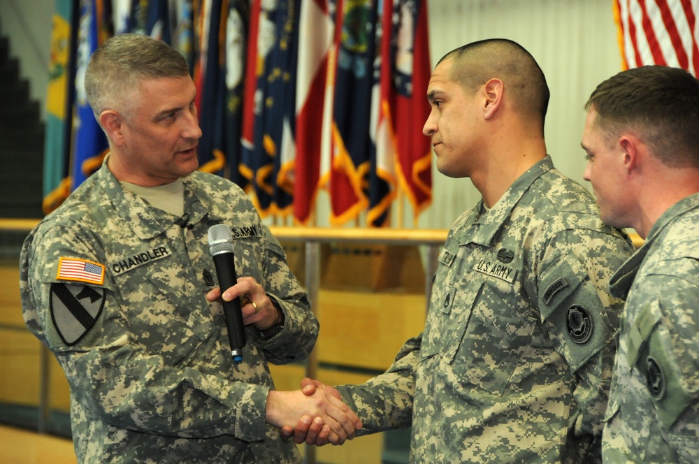 Raymond F. Chandler III recognizes US soldiers for exceptional military service