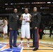 Marines present award at CIAA basketball tournament