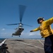 Flight deck operations aboard USS Makin Island