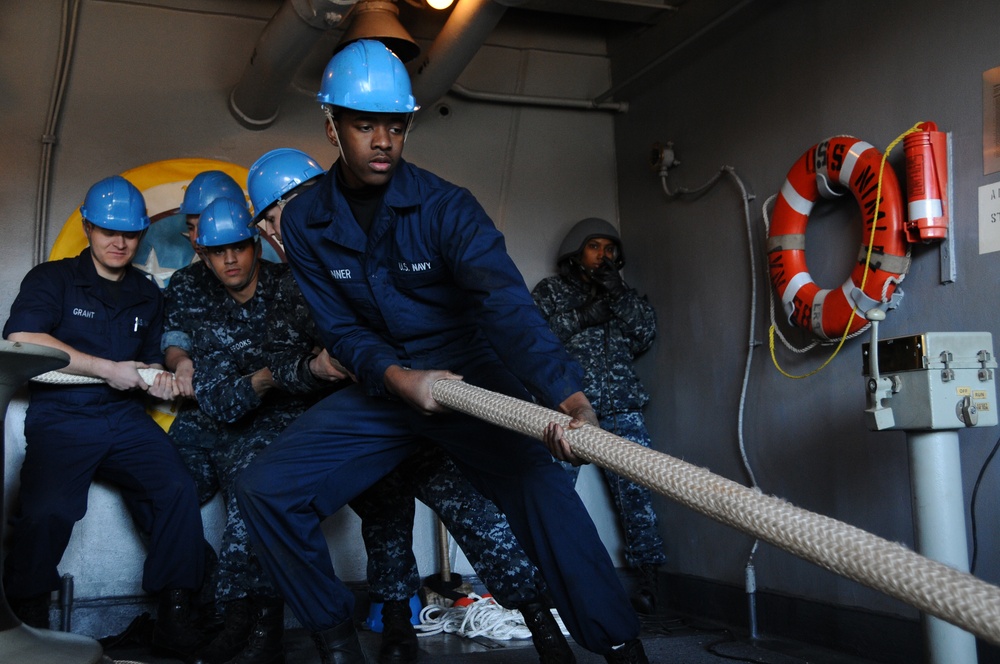 USS Nimitz sea trials