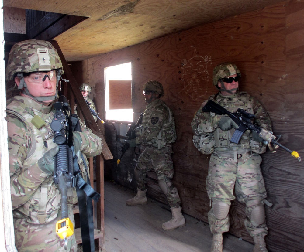 New York Army National Guard troops train for stabilization mission and then deploy
