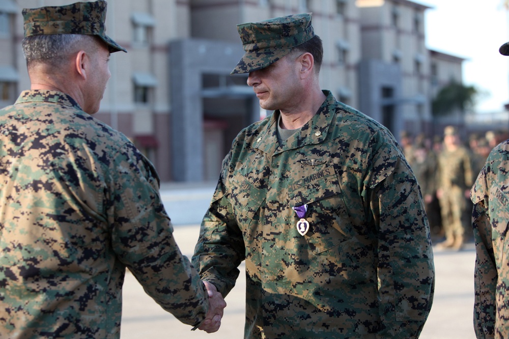 Buta receives Purple Heart