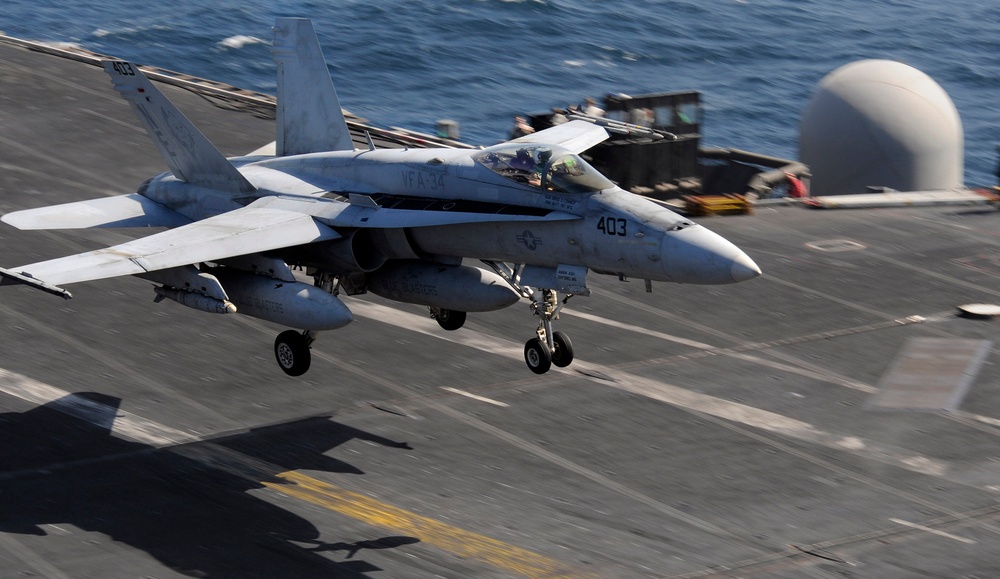 USS Abraham Lincoln flight deck operations